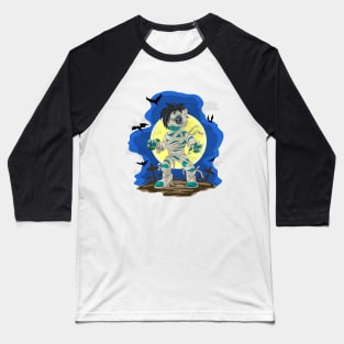 Scary cartoon mummy Baseball T-Shirt